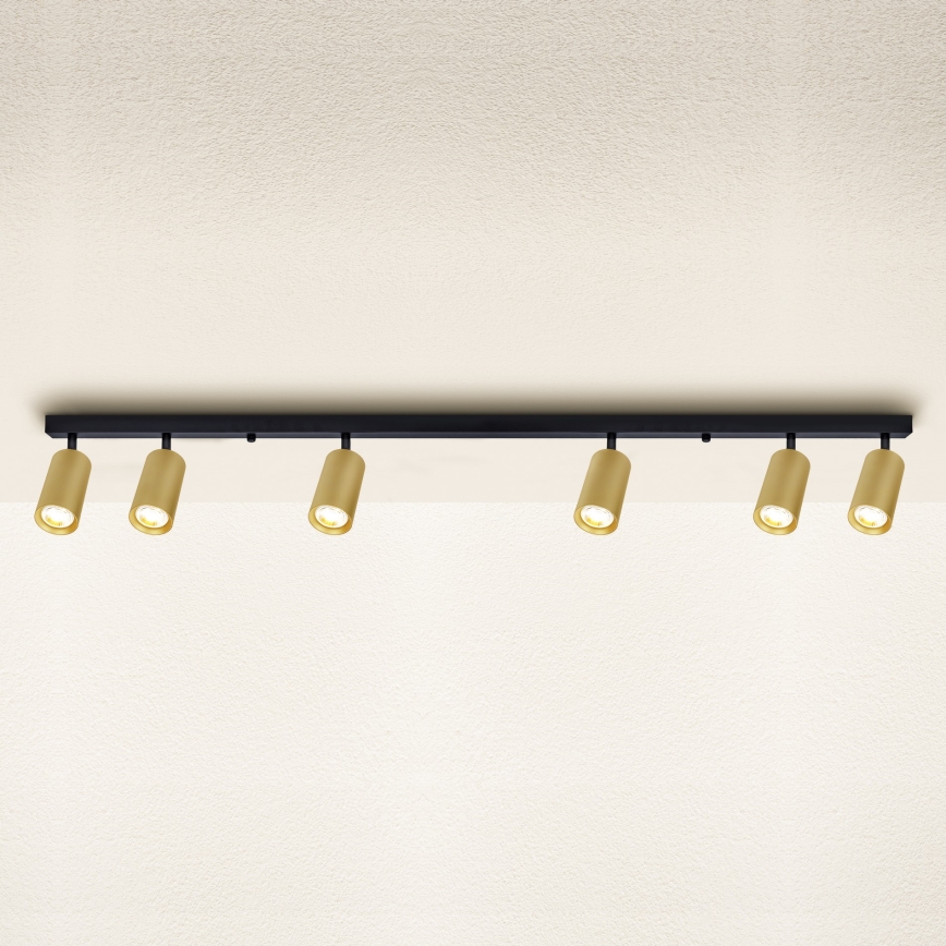Brilagi - LED-dimmbare Spot-Leuchte SELE GOLDEN 6x GU10/6,5W/230V 2700-6500K schwarz/gold