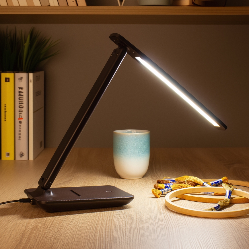 Brilagi - dimmbare LED-Tischlampe MODO LED/7W/230V 3000/4000/6500K braun