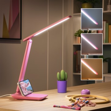 Brilagi - LED dimmbare Tischlampe MODO LED/7W/230V 3000/4000/6500K rosa