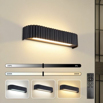 BRILAGI - LED dimmbare Wandleuchte FALCON MODERN LED/14W/230V 3000-6000K 40 cm schwarz + Fernbedienung