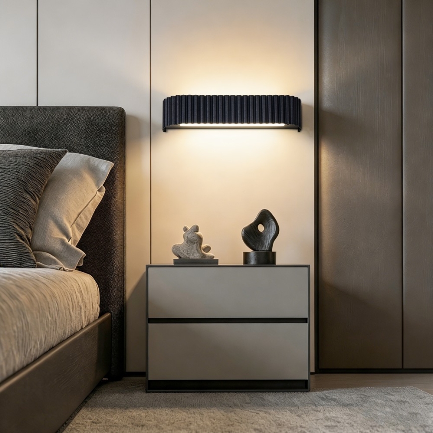 BRILAGI - LED dimmbare Wandleuchte FALCON MODERN LED/14W/230V 3000-6000K 40 cm schwarz + Fernbedienung