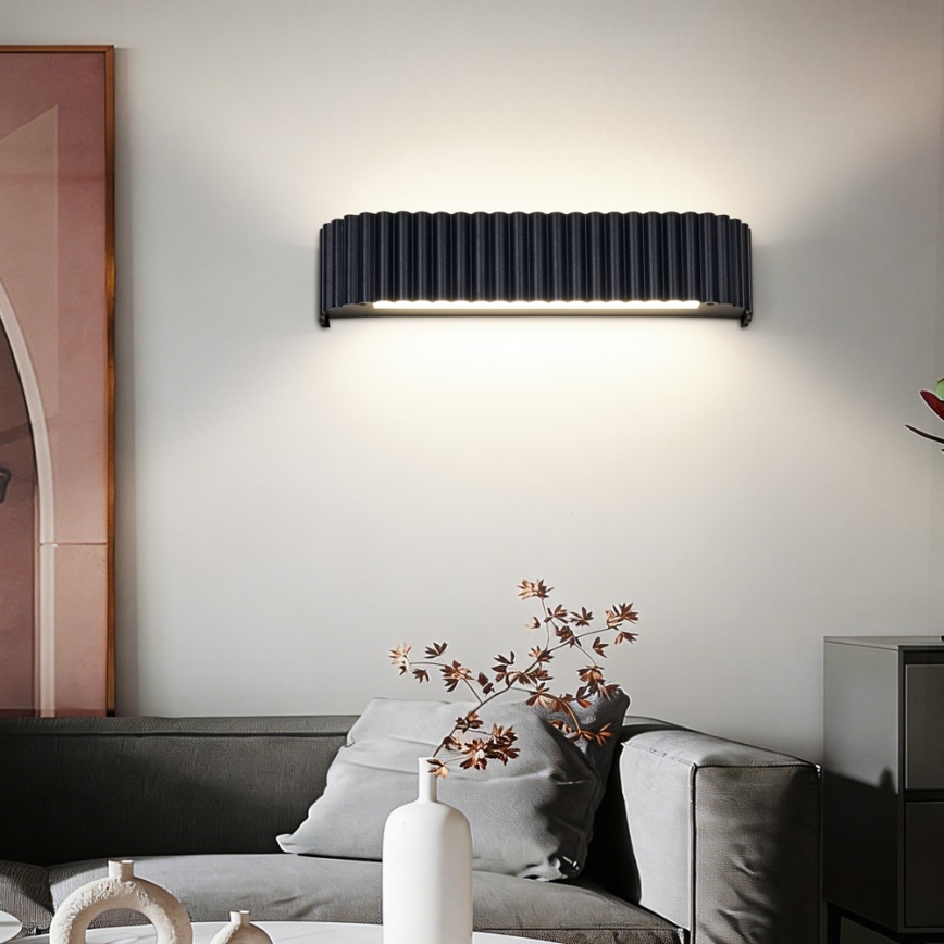 BRILAGI - LED dimmbare Wandleuchte FALCON MODERN LED/14W/230V 3000-6000K 40 cm schwarz + Fernbedienung