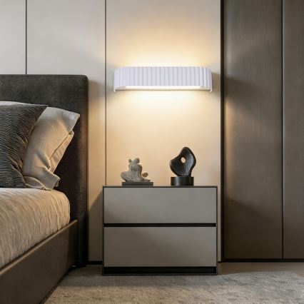 Brilagi - LED-dimmbare Wandleuchte FALCON MODERN LED/14W/230V 3000-6000K 40 cm weiß + Fernbedienung