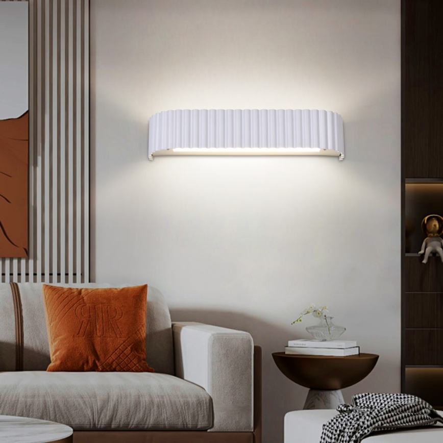 Brilagi - LED-dimmbare Wandleuchte FALCON MODERN LED/14W/230V 3000-6000K 40 cm weiß + Fernbedienung