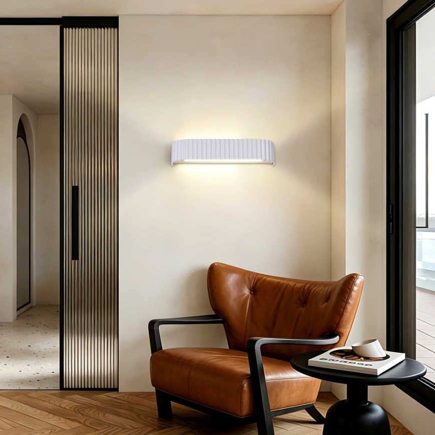 Brilagi - LED-dimmbare Wandleuchte FALCON MODERN LED/14W/230V 3000-6000K 40 cm weiß + Fernbedienung