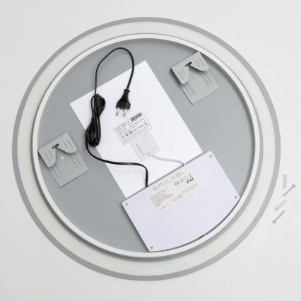 Brilagi - LED-beheizter Badezimmerspiegel AVA ECO LED/11,5W/230 V Ø 60 cm IP44 CRI 90 dimmbar + CCT