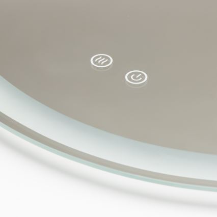 Brilagi - LED-beheizter Badezimmerspiegel AVA ECO LED/11,5W/230 V Ø 60 cm IP44 CRI 90 dimmbar + CCT