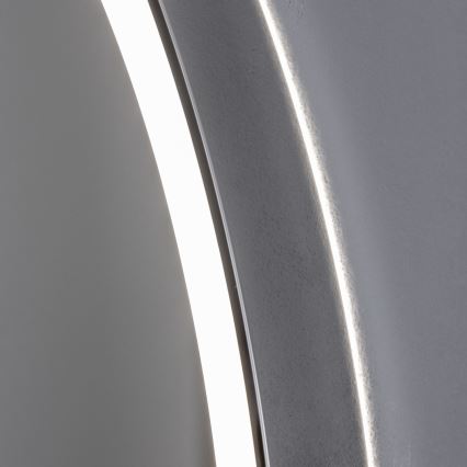 Brilagi - dimmbarer beheizter Badezimmerspiegel mit Hintergrundbeleuchtung ALU PRO LED/18W/230V Ø 60 cm 3000/4000/6500K IP44 glänzender Chrom CRI 90