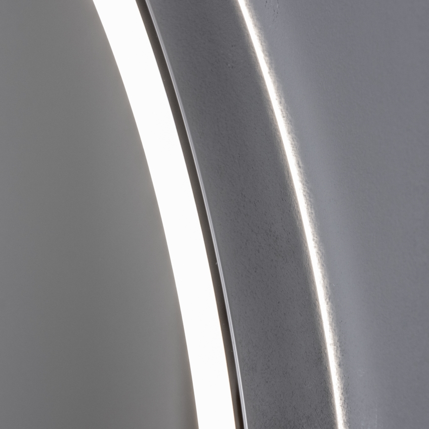 Brilagi - dimmbarer beheizter Badezimmerspiegel mit Hintergrundbeleuchtung ALU PRO LED/18W/230V Ø 60 cm 3000/4000/6500K IP44 glänzender Chrom CRI 90