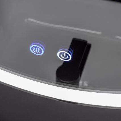 Brilagi - dimmbarer beheizter Badezimmerspiegel mit Hintergrundbeleuchtung ALU PRO LED/18W/230V Ø 60 cm 3000/4000/6500K IP44 glänzender Chrom CRI 90