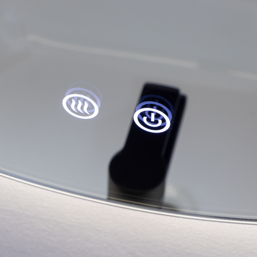 Brilagi - LED-beheizter Badezimmerspiegel DEMI ECO LED/12W/230V Ø 60 cm IP44 CRI 90 dimmbar + CCT