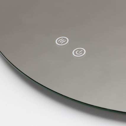 Brilagi - LED-beheizter Badezimmerspiegel DEMI ECO LED/12W/230V Ø 60 cm IP44 CRI 90 dimmbar + CCT