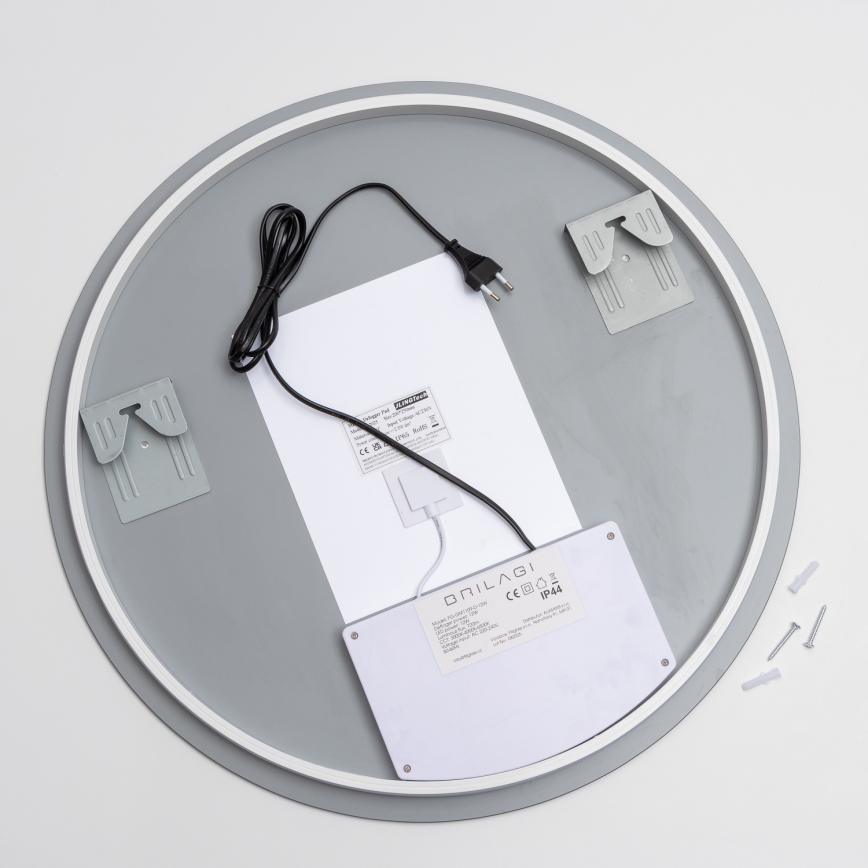 Brilagi - LED-beheizter Badezimmerspiegel DEMI ECO LED/12W/230V Ø 60 cm IP44 CRI 90 dimmbar + CCT