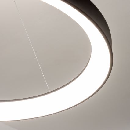 Brilagi - LED-dimmbare Hängeleuchte mit Seilabhängung FALCON II LED/108W/230V 3000-6500K Ø 80 cm schwarz + Fernbedienung