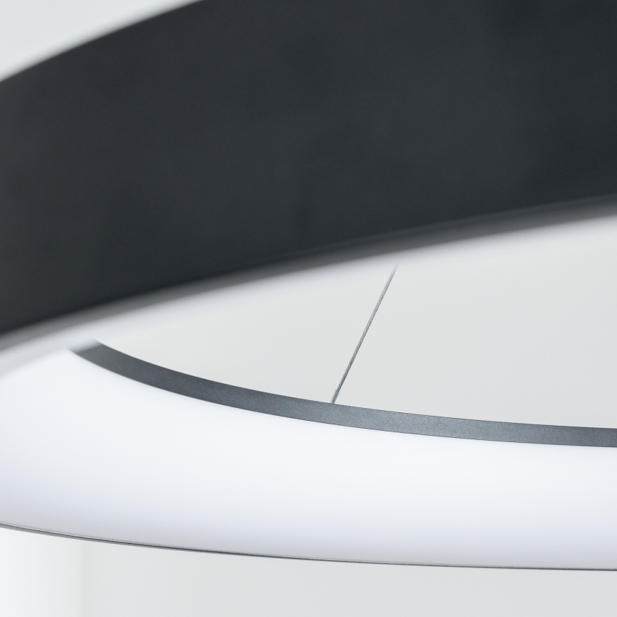 Brilagi - LED-dimmbare Hängeleuchte mit Seilabhängung FALCON II LED/108W/230V 3000-6500K Ø 80 cm schwarz + Fernbedienung