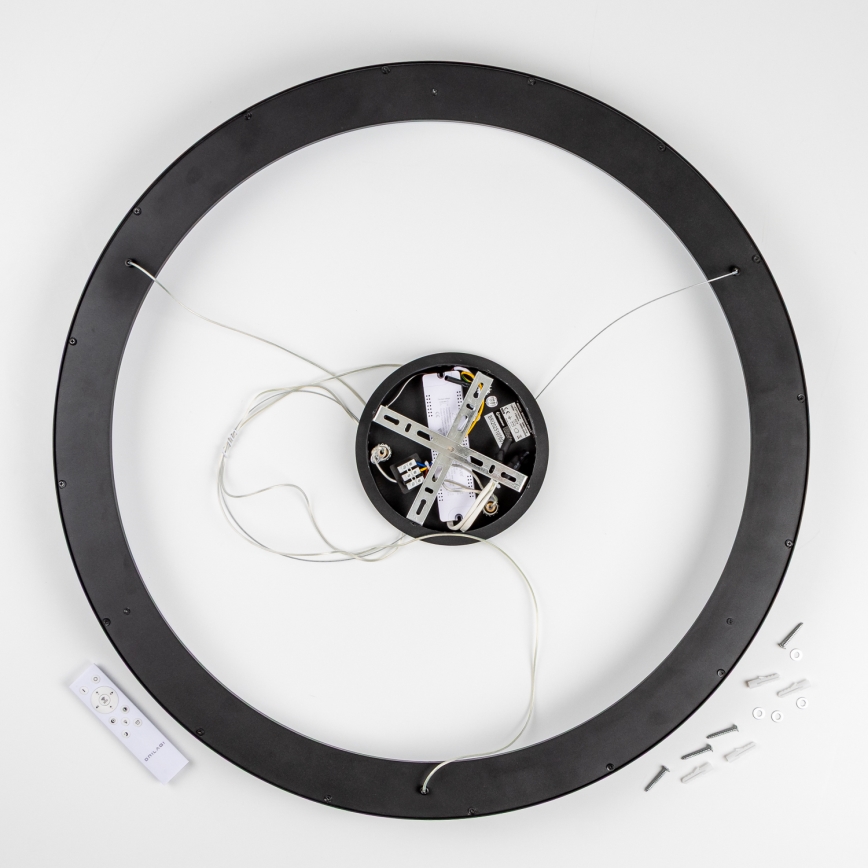 Brilagi - LED-dimmbare Hängeleuchte mit Seilabhängung FALCON II LED/108W/230V 3000-6500K Ø 80 cm schwarz + Fernbedienung