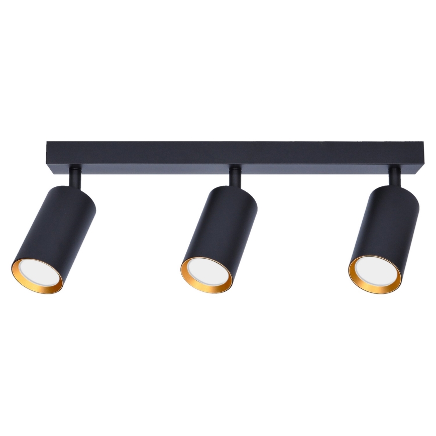 Brilagi - LED RGBW dimmbarer Spot SELE 3xGU10/4,8W/230V 3000K schwarz/gold + Fernbedienung