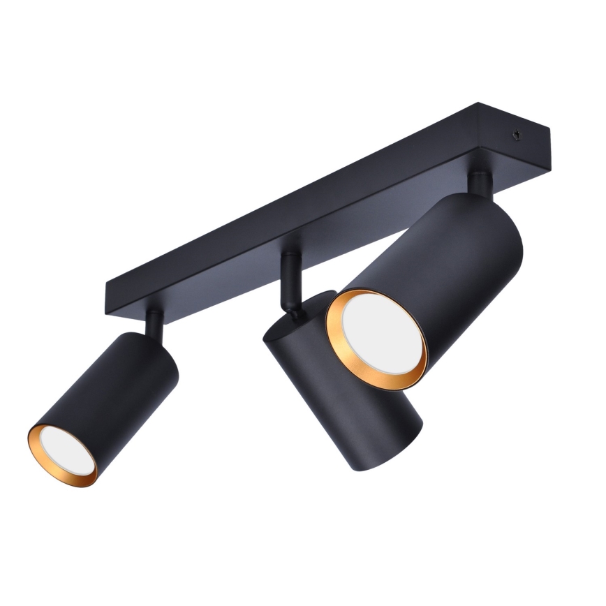 Brilagi - LED RGBW dimmbarer Spot SELE 3xGU10/4,8W/230V 3000K schwarz/gold + Fernbedienung