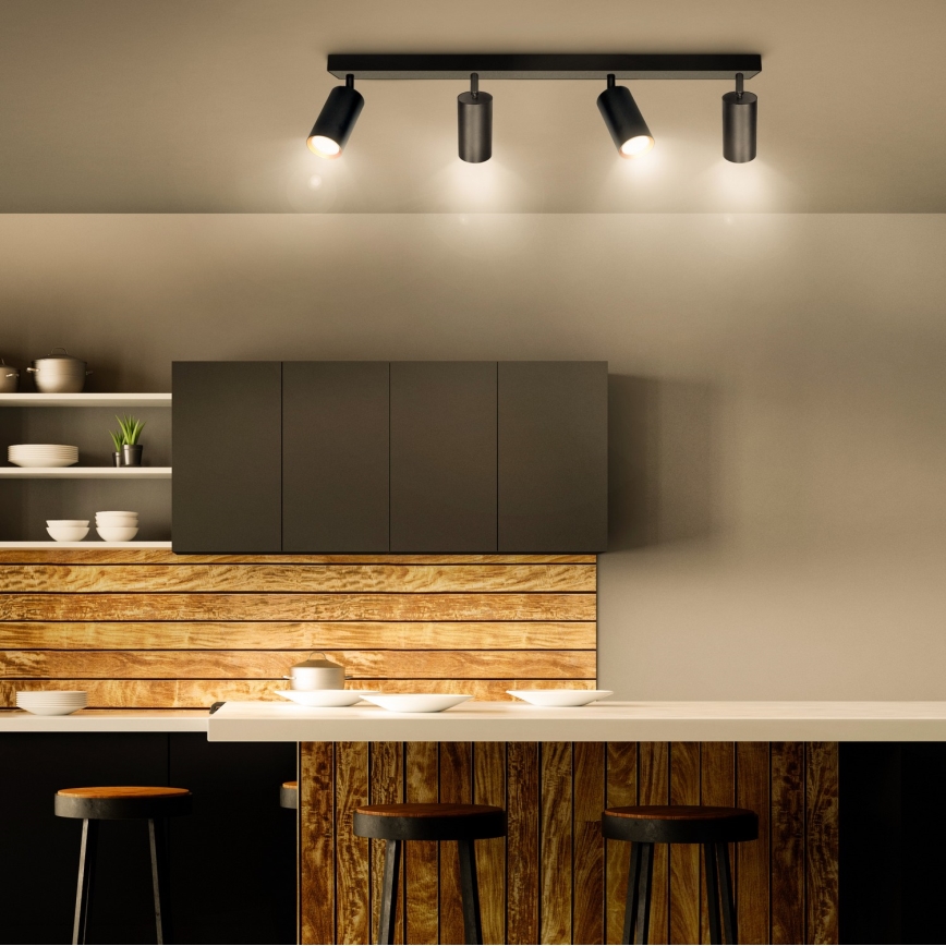 Brilagi - LED-dimmbarer Deckenspot SELE 4xGU10/6,5W/230V 2700-6500K schwarz/gold