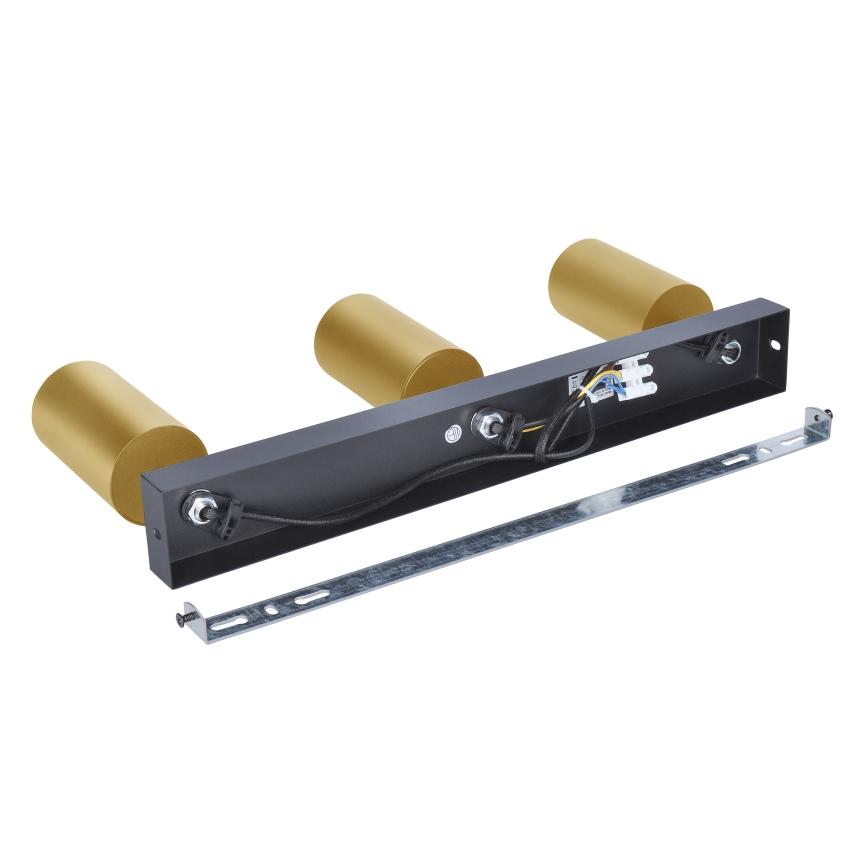 Brilagi - LED RGBW dimmbarer Einbaustrahler SELE GOLDEN 3xGU10/4,8W/230V 3000K schwarz/gold + Fernbedienung