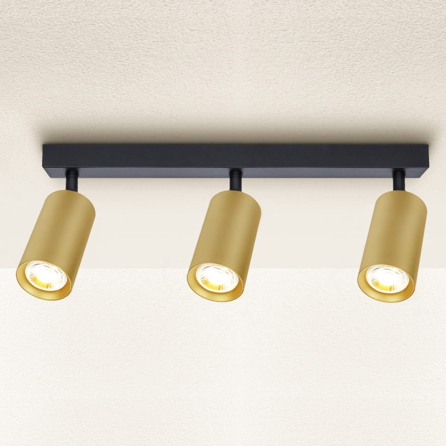 Brilagi - LED-dimmbarer Deckenspot SELE GOLDEN 3xGU10/6,5W/230V 2700-6500K schwarz/gold
