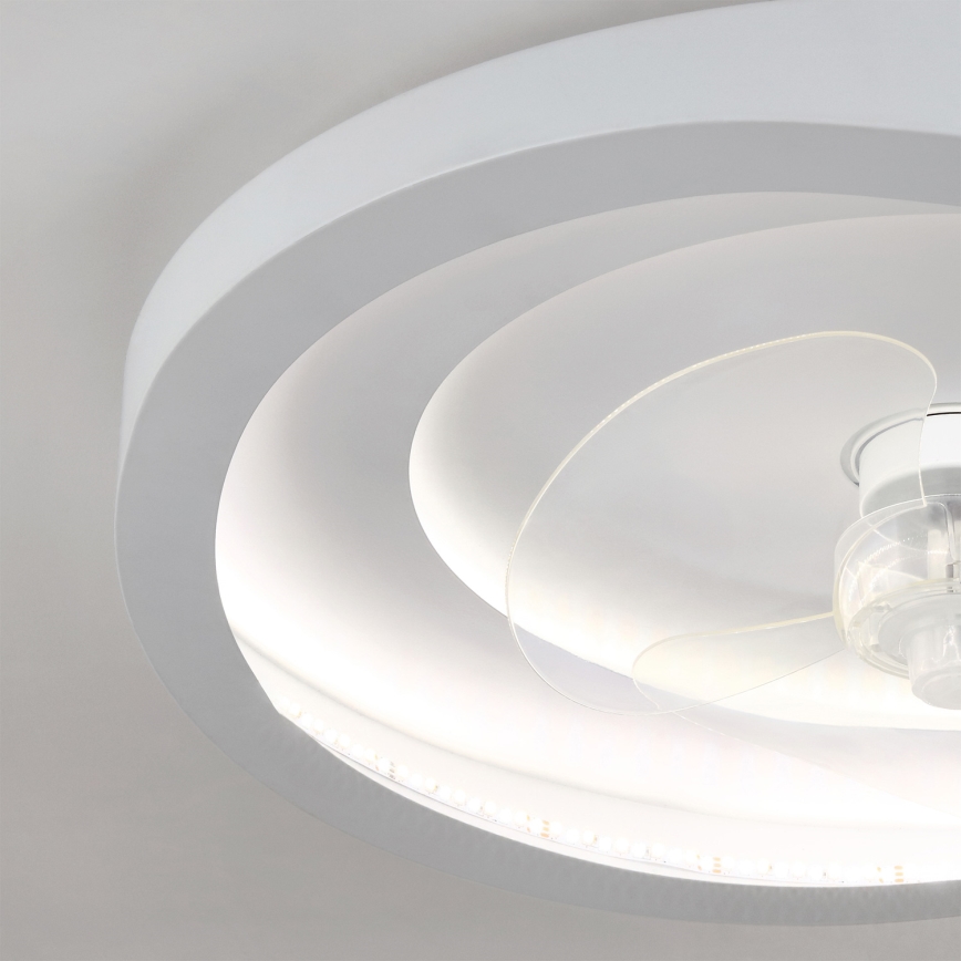 Brilagi - Dimmbarer LED-Deckenventilator LED/80W/230V 3000-6500K Ø 50 cm weiß + Fernbedienung