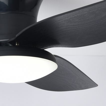 Brilagi - LED dimmbarer Deckenventilator LED/30W/230V 3000-6500K schwarz + Fernbedienung