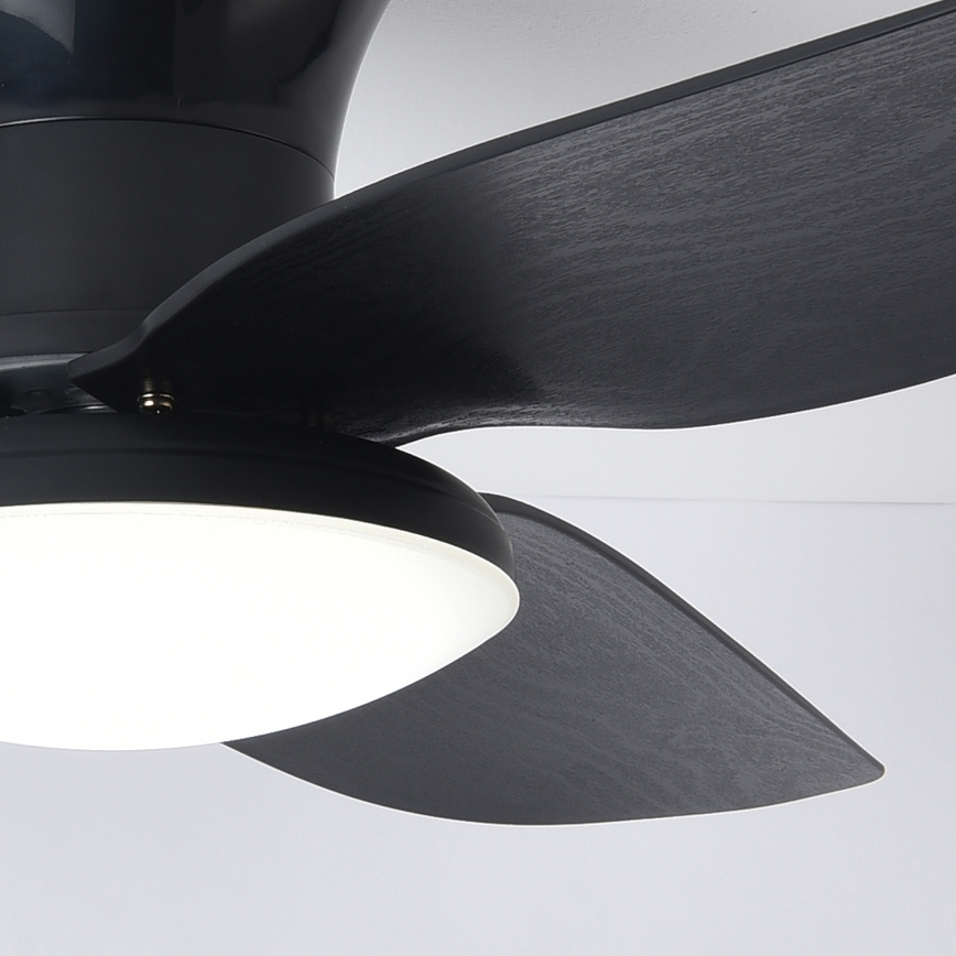 Brilagi - LED dimmbarer Deckenventilator LED/30W/230V 3000-6500K schwarz + Fernbedienung