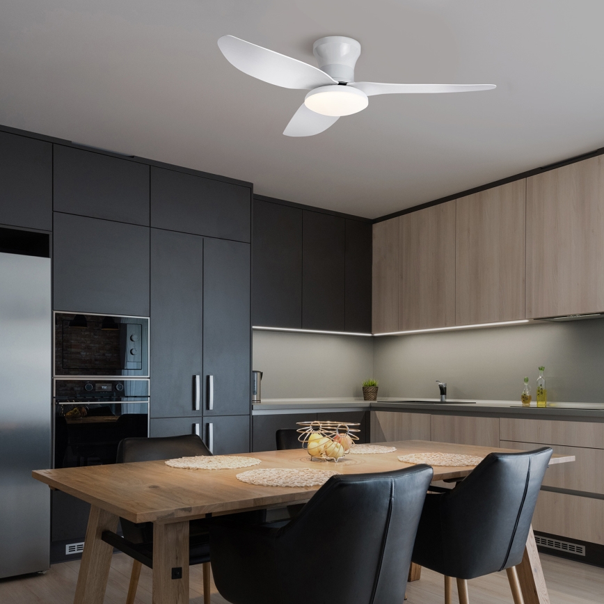 Brilagi - LED dimmbarer Deckenventilator LED/30W/230V 3000-6500K Weiß + Fernbedienung