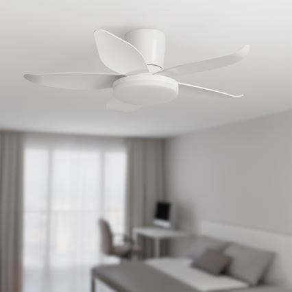 Brilagi - Dimmbarer LED-Deckenventilator LED/32W/230V Ø 95 cm weiß + Fernbedienung