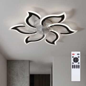 Brilagi - LED-dimmbarer Deckenventilator LED/34W/230V 3000-6500K Ø 83 cm schwarz + Fernbedienung