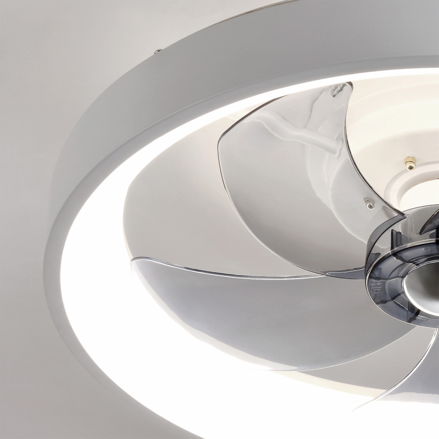 Brilagi - LED dimmbarer Deckenventilator LED/34W/230V Ø 50 cm weiß + Fernbedienung