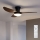 Brilagi - LED-dimmbarer Deckenventilator LED/38W/230V 3000-6500K Ø 100 cm schwarz/braun inkl. Fernbedienung