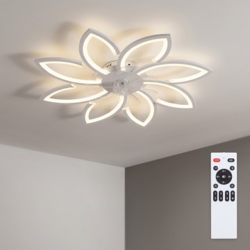 Brilagi - LED-dimmbarer Deckenventilator LED/43W/230V Ø 90 cm weiß + Fernbedienung