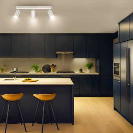 Brilagi - LED RGBW dimmbares Deckenspot SELE 3xGU10/4,8W/230V 3000K weiß + Fernbedienung