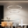 Brilagi - LED-dimmbarer Hängeleuchter an Seil PORTOFINO LED/98W/230V 3000-6000K Ø 80 cm beige + Fernbedienung