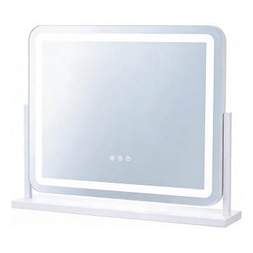 Brilagi - LED-dimmbarer Make-up-Spiegel ARIZONA LED/25W/230V 3000/4000/6500K 55x44 cm weiß