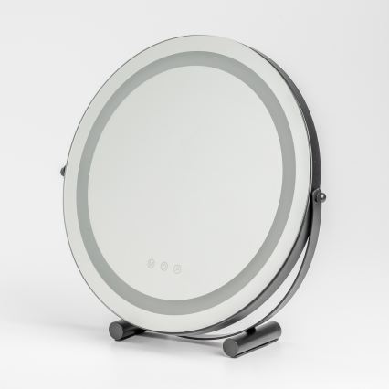 BRILAGI - LED-dimmbarer Make-up-Spiegel CALIFORNIA LED/17W/230V 3000/4000/6500K Ø 42 cm schwarz