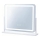 Brilagi - LED-dimmbarer Make-up-Spiegel CALIFORNIA LED/25W/230V 3000/4000/6500K 55x44 cm weiß