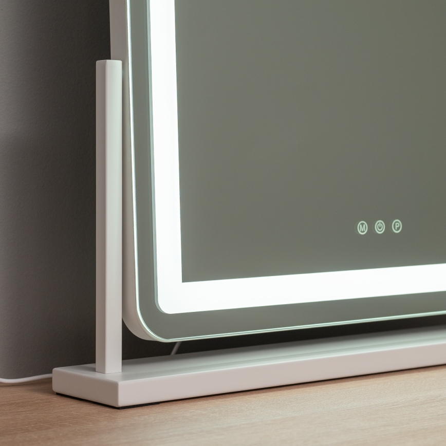 BRILAGI - LED-dimmbarer Make-up-Spiegel CALIFORNIA LED/25W/230V 3000/4000/6500K 55x44 cm weiß