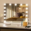BRILAGI - LED-dimmbarer Make-up-Spiegel HOLLYWOOD LED/15W/230V CCT + USB weiß