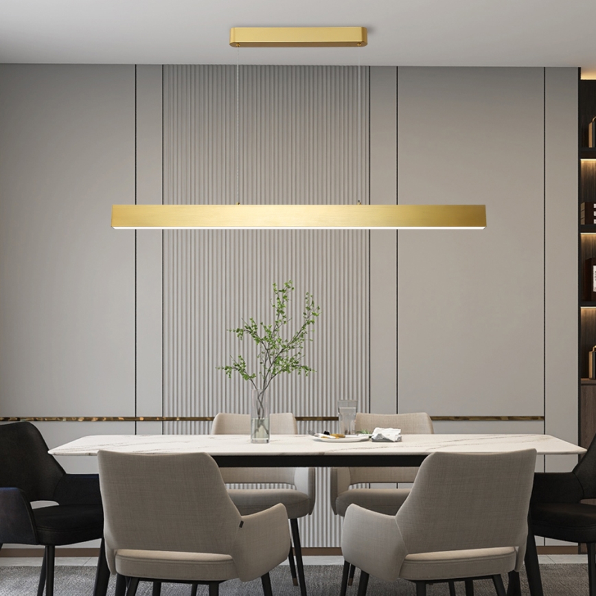 Brilagi - LED dimmbare Hängeleuchte an Kabel SLEEKLINE SMART LED/40W/230V 3000-6000K Wi-Fi Tuya goldfarben + Fernbedienung