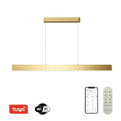Brilagi - LED dimmbare Hängeleuchte an Kabel SLEEKLINE SMART LED/40W/230V 3000-6000K Wi-Fi Tuya goldfarben + Fernbedienung