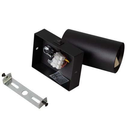 Brilagi - LED RGBW dimmbarer Wandspot SELE 1xGU10/4,8W/230V 3000K schwarz + Fernbedienung