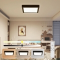 Brilagi - LED dimmbares Badezimmer-Deckenleuchte FRAME SMART LED/24W/230V 30x30 cm 3000-6000K IP44 schwarz + Fernbedienung