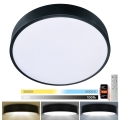 Brilagi - LED dimmbares Deckenleuchte POOL SMART LED/48W/230V 40 cm 3000-6000K Wi-Fi Tuya + Fernbedienung schwarz