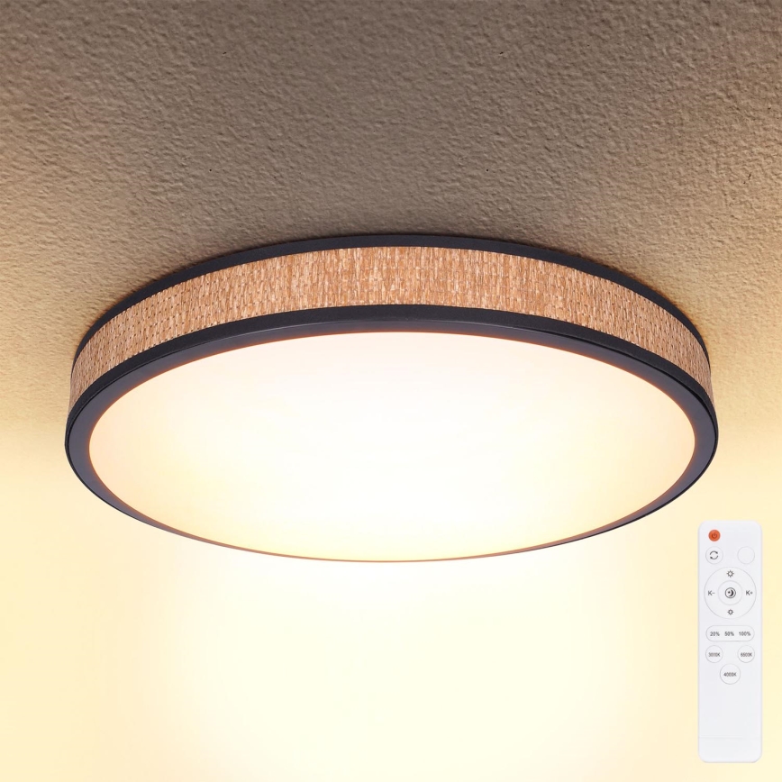 Brilagi - LED dimmbares Deckenleuchte ROSA LED/48W/230V 3000-6500K Ø 38 cm + Fernbedienung