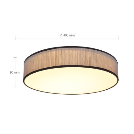 Brilagi - LED dimmbares Deckenleuchte AURORA LED/48W/230V 3000-6500K Ø 40 cm + Fernbedienung