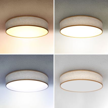 Brilagi - LED dimmbare Deckenleuchte CARMEN LED/48W/230V 3000-6500K Ø 40 cm + Fernbedienung