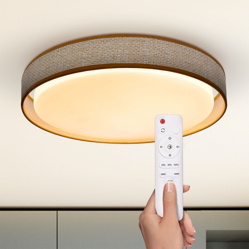 Brilagi - LED dimmbares Deckenleuchte KIANIA LED/48W/230V 3000-6500K Ø 43 cm + Fernbedienung